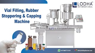 Vial Filling and Rubber Stoppering Machine Vial Filler [upl. by Haymo96]