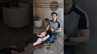 Manipulation cervicale C3C4 avec LACHIROCROS chiropracteur shorts asmr craquement massage [upl. by Aivax]