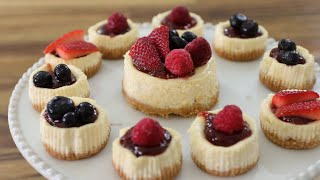 Mini Cheesecakes Recipe  How to Make Mini Cheesecakes [upl. by Imeon]