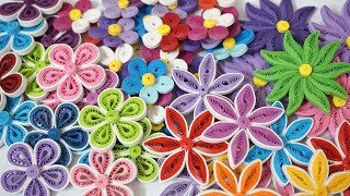 Quilling Basic Flower Tutorial  paper flower  cómo hacer flor quilling básica [upl. by Sylirama]