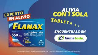 Desinflanax el dolor intenso con Flanax® 550 Disponible en tu Farmatodo más cercano [upl. by Mudenihc549]