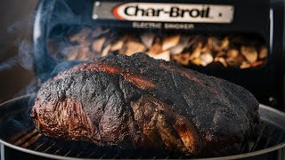 How To Cook Smoked Beef Brisket  Char broil Electric Smoker [upl. by Ettesyl]