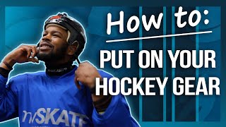 How to put on your hockey gear 2024 [upl. by Chow]