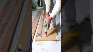 Door staphner fitting process  band shutter Ko Sidha kaise karen woodworking shortvideo [upl. by Rosemari]