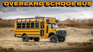 Ford E450 4x4 Overland School Bus by Ujoint Offroad [upl. by Yenetruoc]