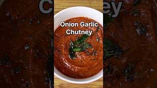 Onion Garlic Chutney Best side dish for dosa idli and rice shorts [upl. by Clementine]