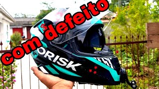 Capacete NORISK ff302 Com DEFEITO COMO RESOLVER [upl. by Ahseneuq129]