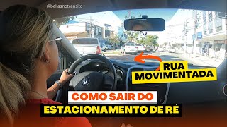 COMO SAIR DO ESTACIONAMENTO  De marcha ré em ruas movimentadas [upl. by Kerrie]