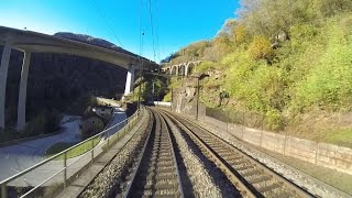 Gotthard Führerstandsmitfahrt Bellinzona  Airolo [upl. by Caines]