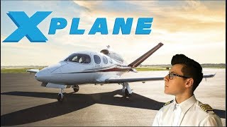 LANDUNG in unserem kleinen PrivatjetCirrus Vision SF 50XPlane 11 Tutorial2 [upl. by Rowland]