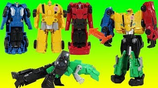 Transformers Ultra Bee Robots in Disguise Combiner Force Bumblebee Grimlock Sideswipe Strongarm [upl. by Anawek425]