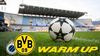 Aufstellung amp letzte Infos  Warm up vor Club Brügge  BVB  UEFA Champions League [upl. by Adaran]