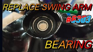 Swing arm Bearing Replacement Aerox V1 6303 [upl. by Cleary794]