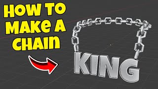 How To Make A Chain In 10 Minutes  Blender [upl. by Refannej]