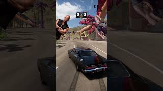 dominic toretto vs the rock 😱 dominictoretto therock fh5 shorts [upl. by Bronder]