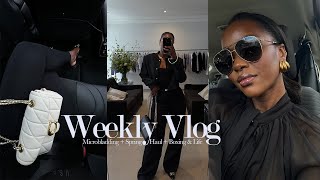 Weekly Vlog Getting Microblading  Boxing  Spring HAUL [upl. by Nelia653]