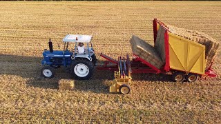 Collecting straw bales [upl. by Ferdie]