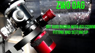 How to fit the ZWO OAG Off Axis Guider and set up with ASI290mm Astrophotography guiding PHD2 [upl. by Bevash632]