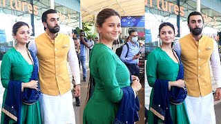 Alia Bhatt Pregnancy Weight Gain Wid Baby Bump Visible With RK Fly Ujjain For Brahmastra Promotions [upl. by Terese]