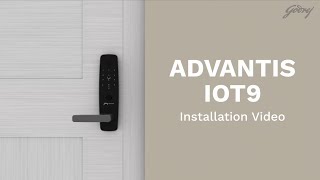 Installation of Godrej Advantis IoT9 smart lock [upl. by Tiat]