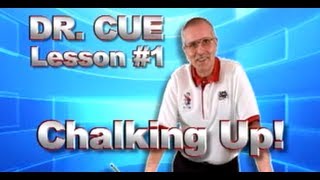 APA Dr Cue Instruction  Pool Lesson 1 Chalking Up [upl. by Wettam396]