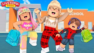 ROTINA DO PRIMEIRO DIA DE FÉRIAS COM A VOVÓ Family Roleplay Livetopia  ROBLOX [upl. by Dorri966]