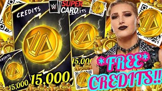 HERES HOW TO GET FREE 15000 CREDITS amp 5 NEW QR CODES  WWE SuperCard [upl. by Chew]