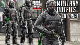 GTA 5 Online SWATMilitary Outfits Tutorial After Patch 157 Clothing Glitches NOT Modded [upl. by Aiclid]