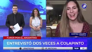 Colapinto íntimo el reencuentro con Martina Viglietti la periodista que lo entrevistó de niño [upl. by Noiztneb98]