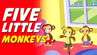 Five Little Monkeys Nursery Rhyme [upl. by Hollington]