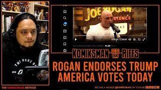 America Votes Today Joe Rogan Endorses Donald Trump After Podcast with Elon Musk [upl. by Merilyn]