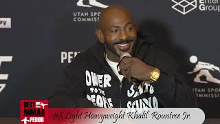 Khalil Rountree Jr UFC 307 Media Day Interview [upl. by Dammahum]