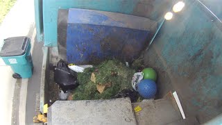 GoPro Hopper View • Labrie Expert 2000 Side Loader Packing Trash [upl. by Malloch481]