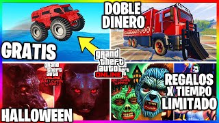 NUEVA ACTUALIZACION TODO ESTO GRATIS SOLO HOY REGALOS de HALLOWEEN ¿PINTURAS  GTA Online [upl. by Nilyahs]