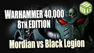 Mordian vs Black Legion Warhammer 40k Battle Report Bearded Batrep Ep01 [upl. by Reedy521]