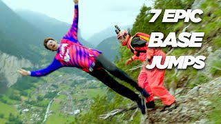 7 Wild BASE Jumps You Shouldnt Try [upl. by Llerruj72]