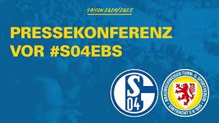 quotWollen ein sehr unangenehmer Gegner seinquot  PK vor S04EBS mit Cheftrainer Daniel Scherning [upl. by Nymassej771]