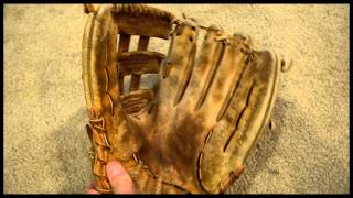 Vintage Rawlings PRO H Heart of the Hide Glove Relace  Before and After Glove Repair [upl. by Stiegler835]