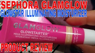 ✅ How To Use Sephora GlamGlow GlowStarter Mega Illuminating Moisturizer Review [upl. by Ecnedac]