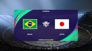 Brazil vs Japan 28072024 Olympic Games PES 2021 [upl. by Sung]