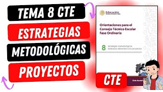 PASO A PASO TEMA 8 ESTRATEGIAS METODOLÓGICAS DIFERENTES A LOS PROYECTOS [upl. by Aitrop]