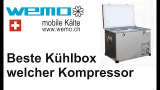 Beste Kompressor Kühlbox 12V WEMO B46S mit Secop Danfoss Kompressor vs Engel mit Schwing Verdichter [upl. by Wiggins672]