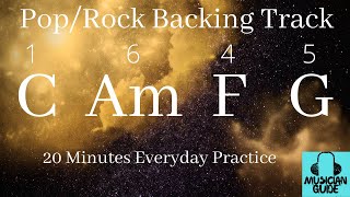 Pop Rock Backing Track C Major  C Am F G [upl. by Assil]