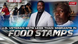 Black US Military Veteran Receives 23 In Food Stamps While Migrants Receive 1000s In Benefits [upl. by Sirak]