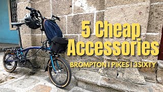 5 Cheap But Useful Accessories for Brompton  Pikes  3sixty [upl. by Domini802]