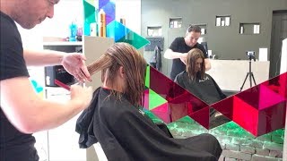 A graduated bob haircut with undercut [upl. by Ellinad]