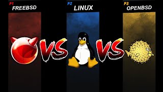 Linux vs OpenBSD vs FreeBSD [upl. by Anitsirc]