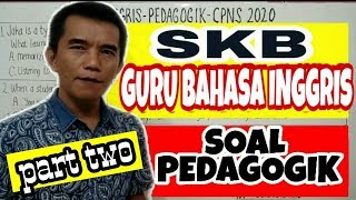 SKB Guru Bahasa inggris CPNS 2020  Soal Pedagogik  IDP  part two [upl. by Ailices543]