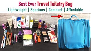 Best Travel Toiletry Bag For Women  How To Pack amp Travel Light  Travel Toiletry Bag Review amp Tips [upl. by Honoria799]