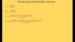 29  Ejercicios de Derivada aplicando Propiedades II [upl. by Hosbein809]